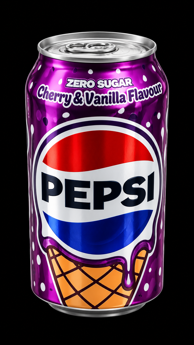 Pepsi Cherry & Vanilla Flavour (Zero Sugar)
