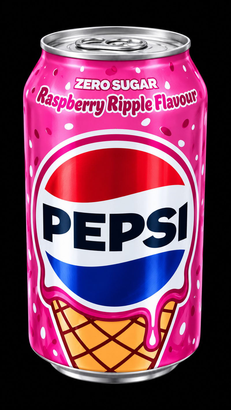 Pepsi Raspberry Ripple Flavour (Zero Sugar)