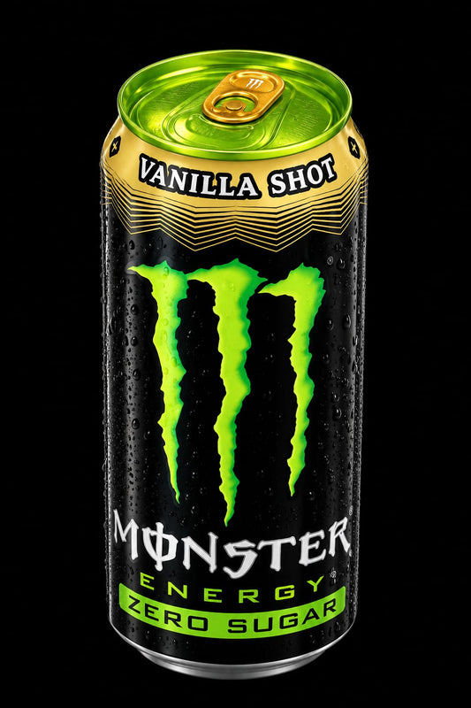 Monster Vanilla Shot Energy Drink Zero Sugar (Gold Tap)