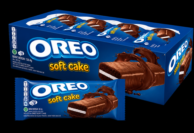 Oreo Soft Cake Chocolate Cream (Pack of 6)