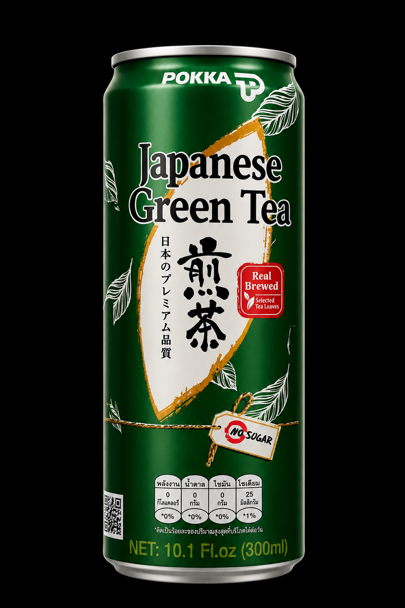 Pokka Japanese Green Tea 300ml (No Sugar)