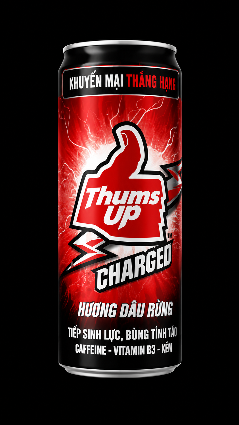 Thums Up Charged Wild Berry Energy Drink