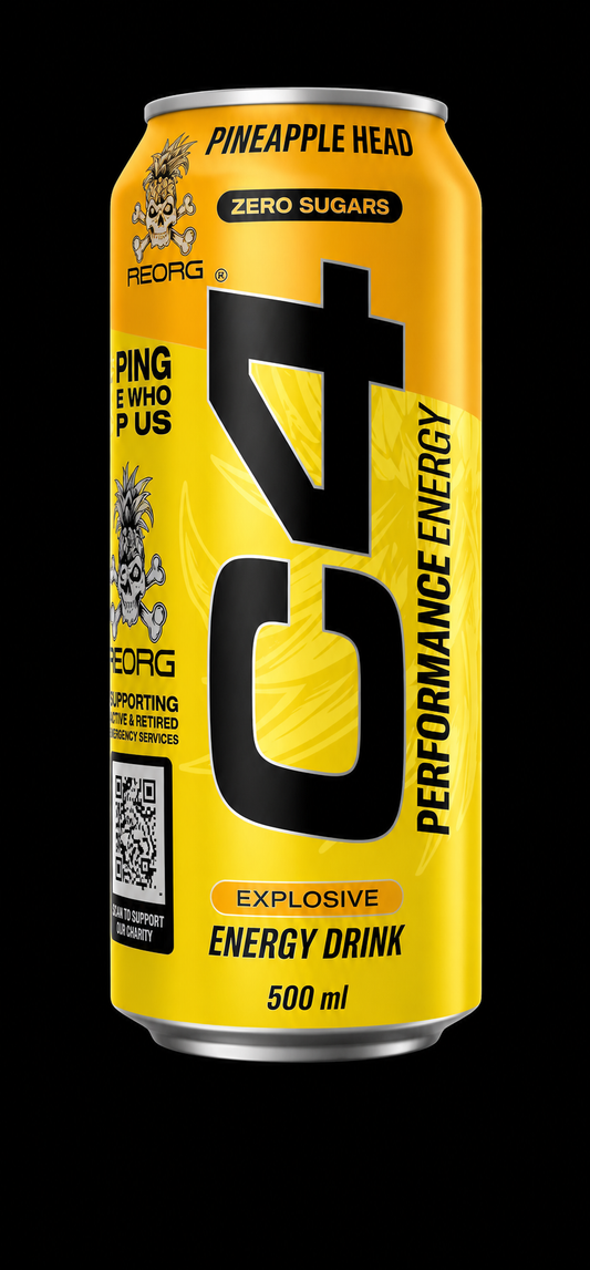 C4 Pineapple Head Energy Drink (Zero Sugar)