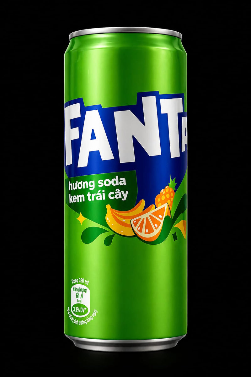 Fanta Fruit Cream Soda Imported Soft Drink (320ml)