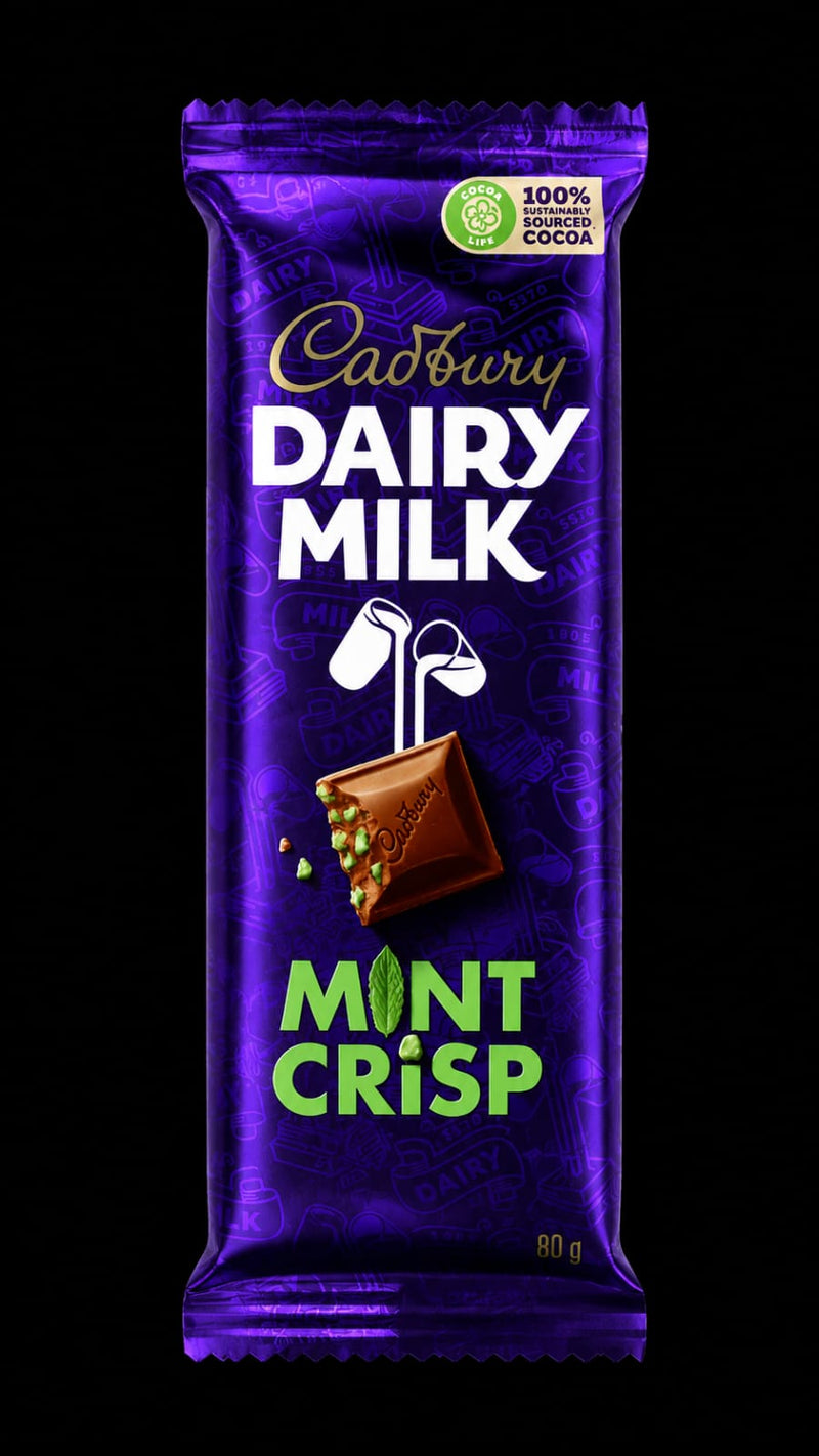 Cadbury Dairy Milk Mint Crisp Chocolate Bar