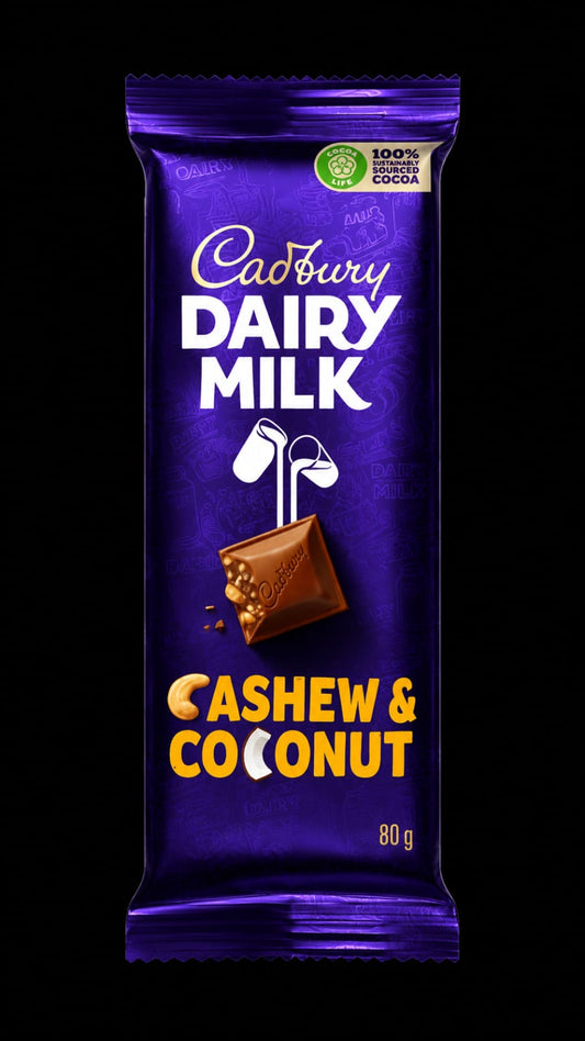 Cadbury Dairy Milk Cashew & Coconut Chocolate Bar