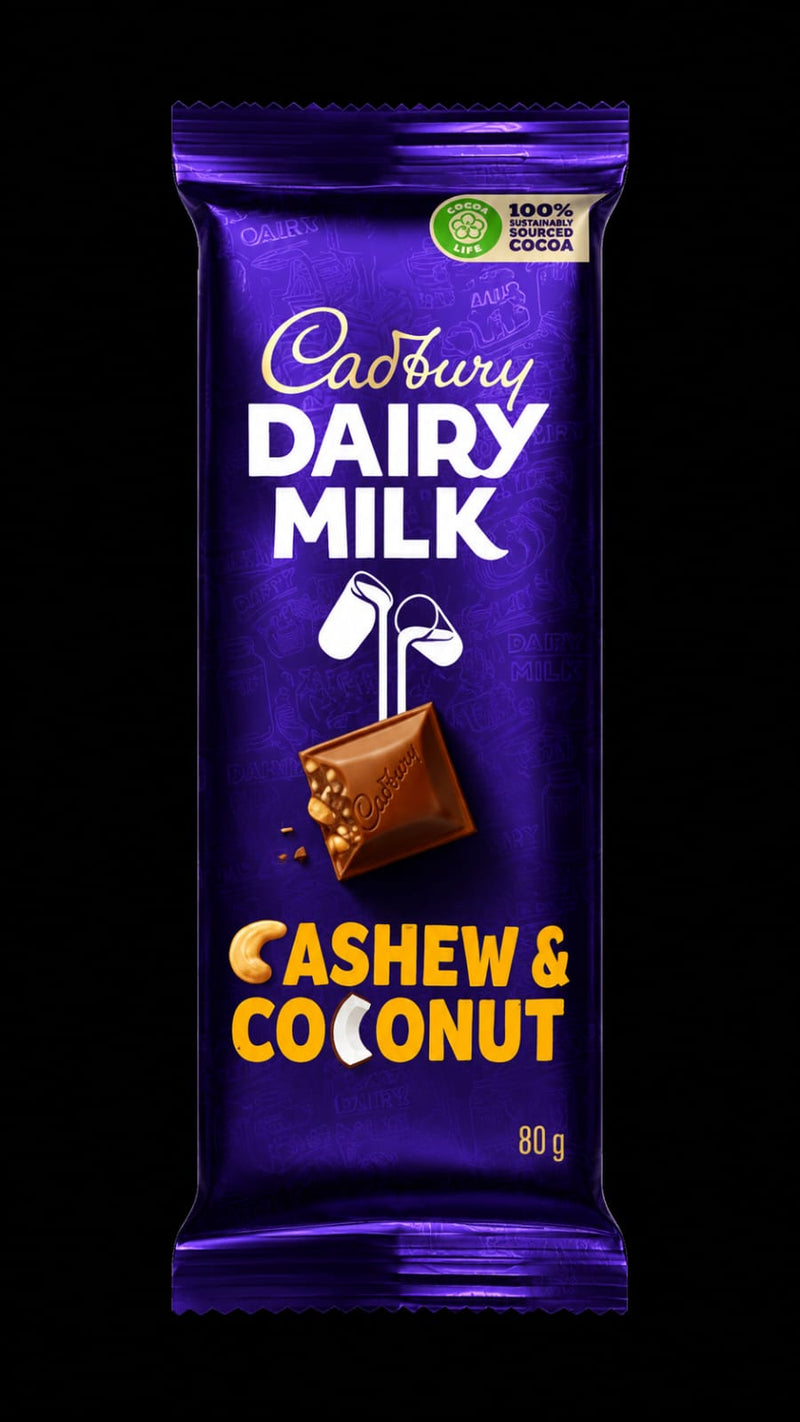 Cadbury Dairy Milk Cashew & Coconut Chocolate Bar