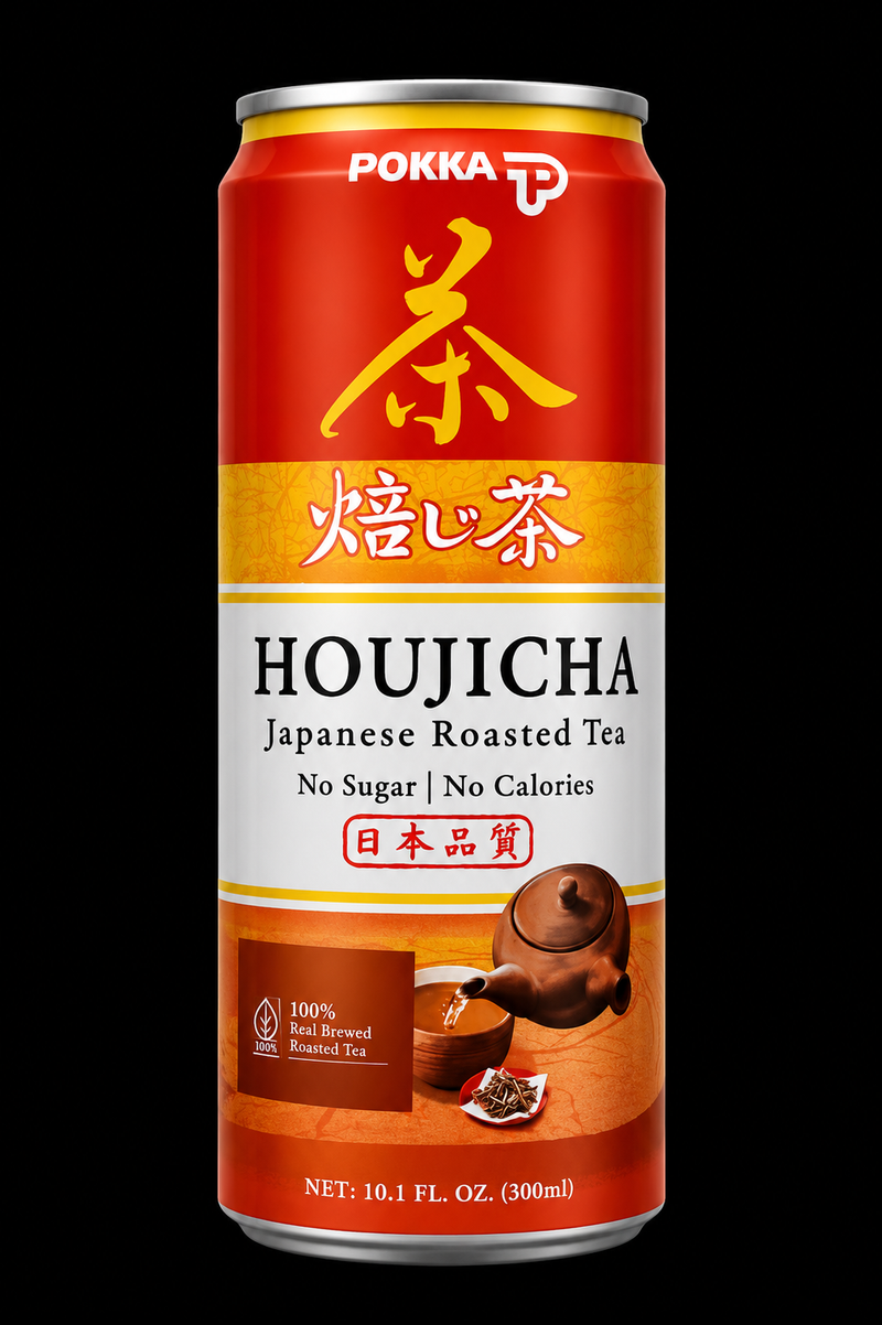 Pokka Houjicha Japanese Roasted Tea 300ml (No Sugar)