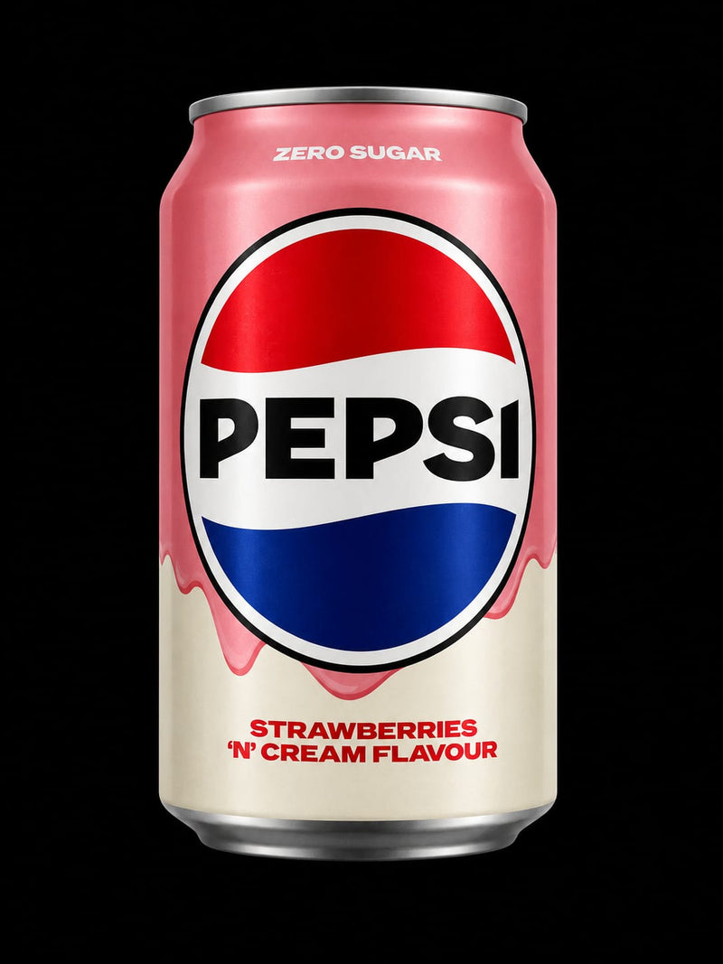 Pepsi Zero Sugar – Strawberries 'N' Cream (355ml)