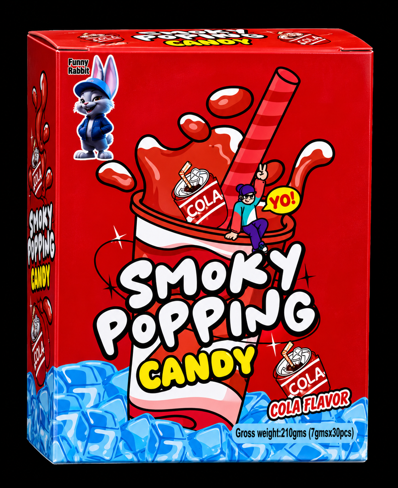Smoky Popping Candy Cola Flavour (30-Piece Box, 210g)