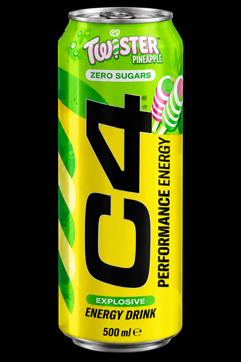 C4 Twister Pineapple Energy Drink (Zero Sugar)