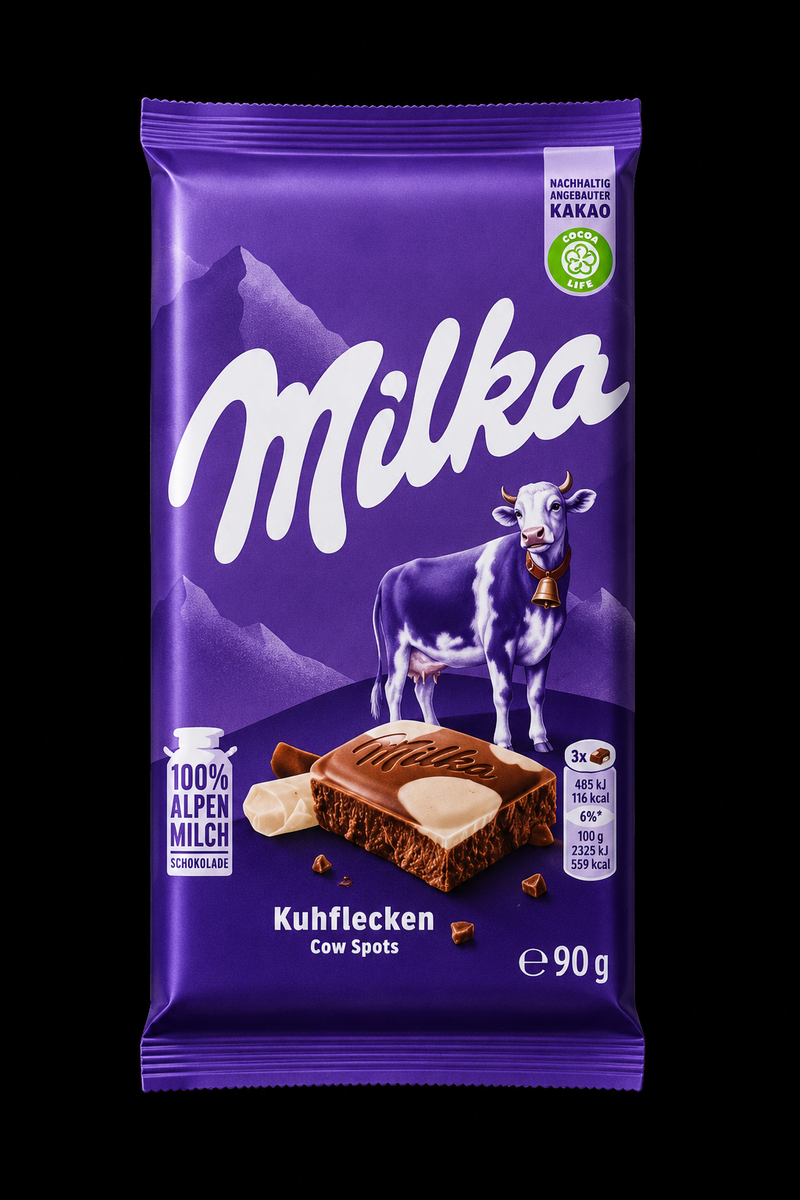 Milka Kuhflecken Cow Spots Chocolate Bar