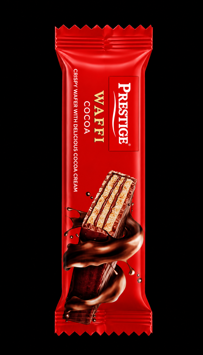 Prestige Waffi Cocoa Crispy Wafer -Dubai imported chocolate (Pack of 2)